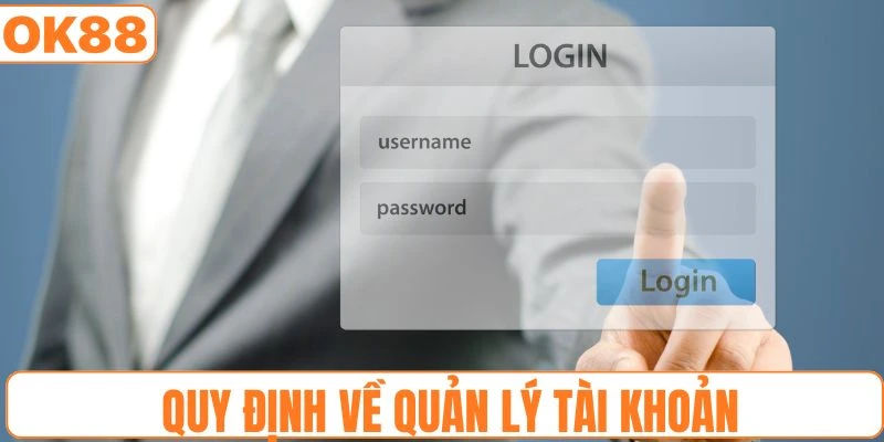 Nội dung đề cập về việc quản lý tài khoản cược