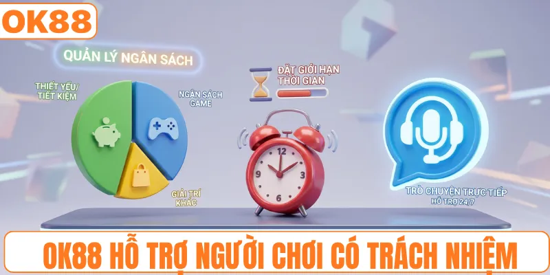 OK88 hỗ trợ người chơi có trách nhiệm